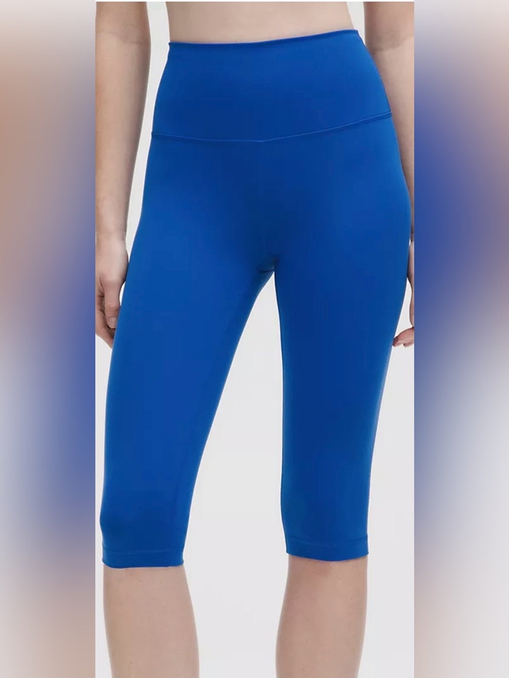 lululemon athletica Royal Blue High-Rise Capri Leggings VG Women’s Wonder Train